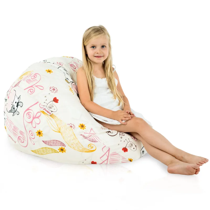 Ergonomiczna Sówki Pufa Worek Sako dla dzieci – Idealna do relaksu