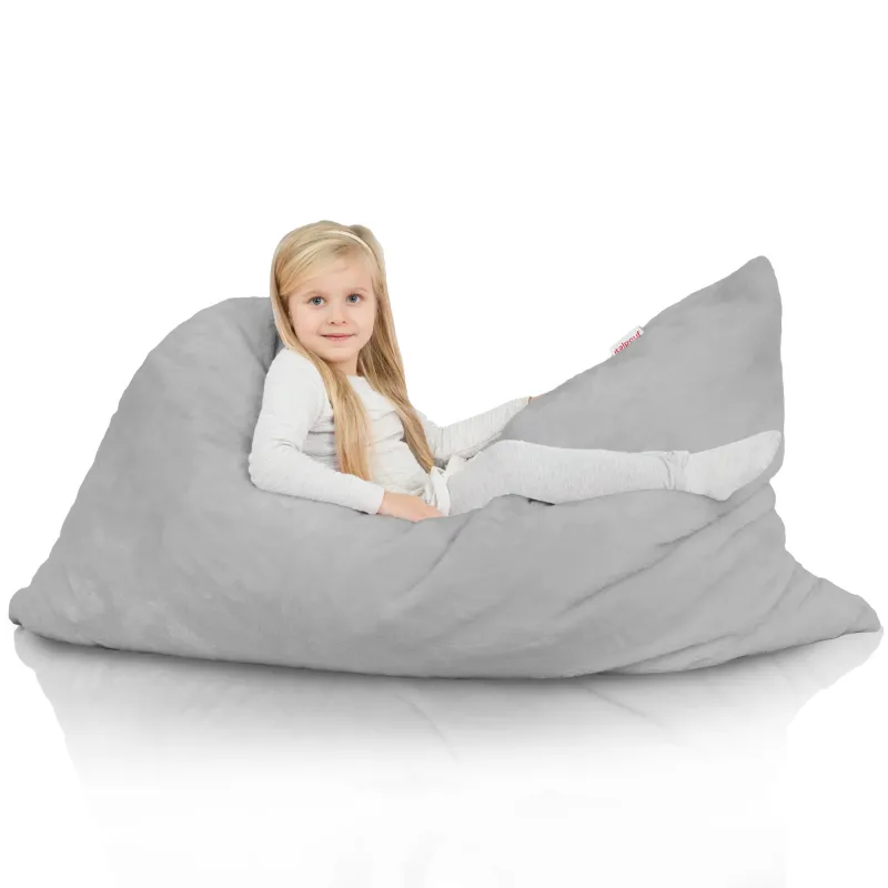 Lekka Szary Yeti Futrzana Poducha Do Siedzenia – Łatwa do przenoszenia