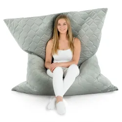 Luksusowa Beżowa Poducha XL Do Leżenia Plusz – Łatwa do przenoszenia