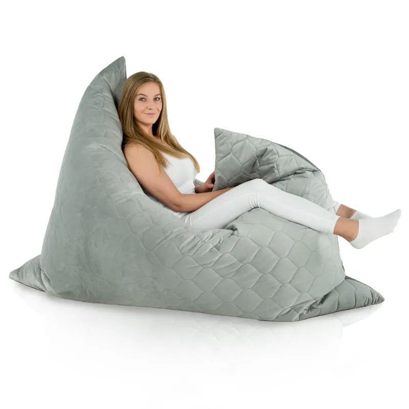 Luksusowa Beżowa Poducha XL Do Leżenia Plusz – Łatwa do przenoszenia