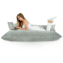 Luksusowa Beżowa Poducha XL Do Leżenia Plusz – Łatwa do przenoszenia