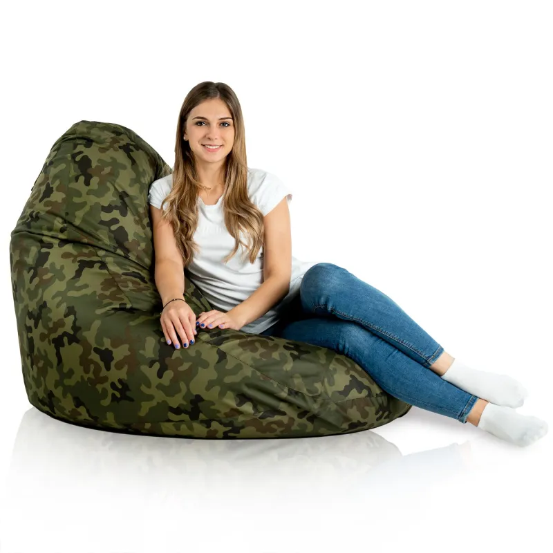 Stylowa Biały Worek Sako Drop XXL Outdoor – Z wodoodporną powłoką