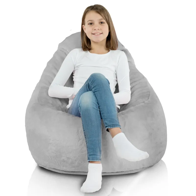 Lekka Szary Yeti fotel do siedzenia Porto – Z wysokiej jakości materiałów