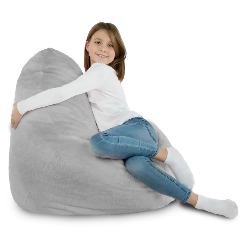 Lekka Szary Yeti fotel do siedzenia Porto – Z wysokiej jakości materiałów