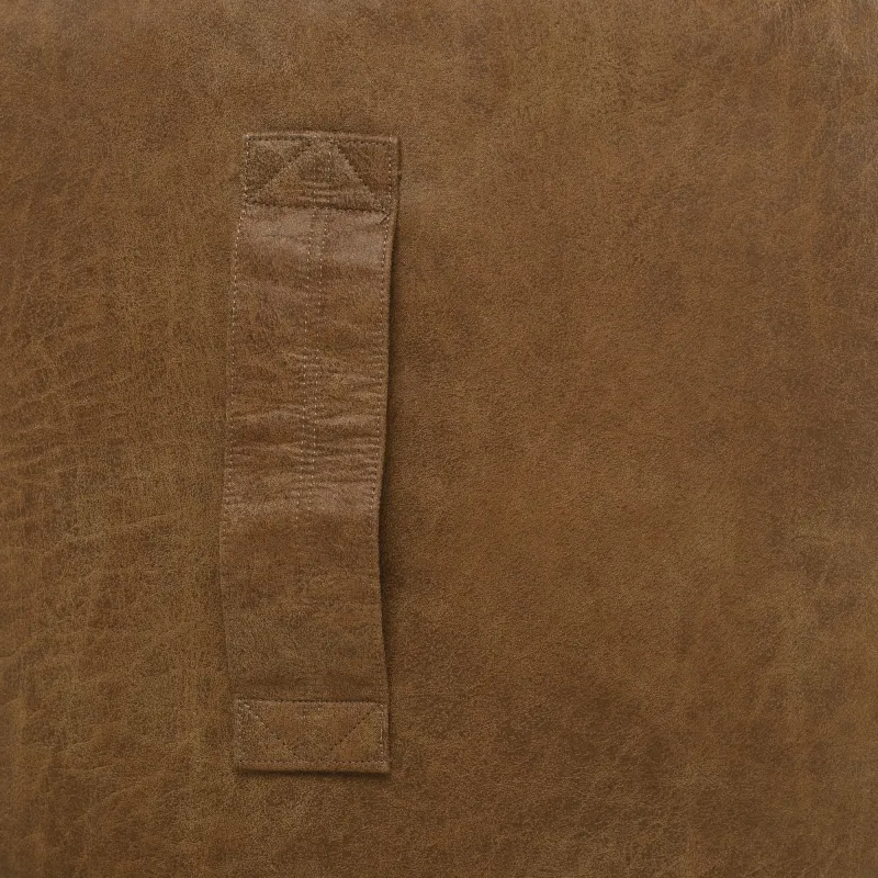 Wygodna Pufa skórzana cilindro premium – Z wodoodporną powłoką