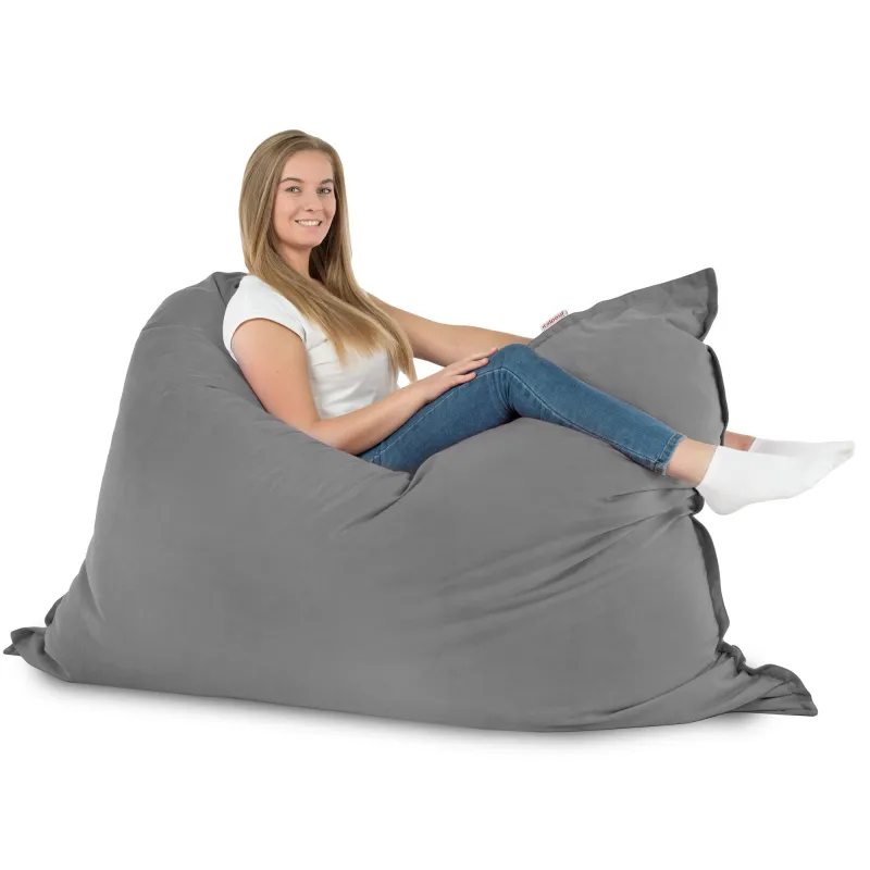 Luksusowa Beżowa Poducha XL Do Leżenia Plusz – Łatwa do przenoszenia