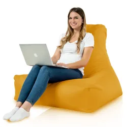 Wytrzymała Żółty fotel do siedzenia Bali outdoor – Doskonała dla dzieci i dorosłych