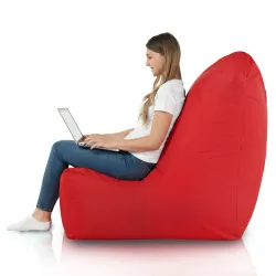 Biały fotel pufa sako z nylonu – czy sprawdzi się na tarasie lub w domu?