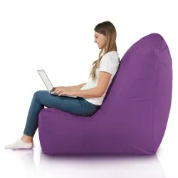 Biały fotel pufa sako z nylonu – czy sprawdzi się na tarasie lub w domu?