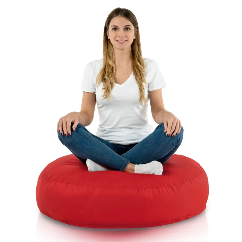 Nowoczesna Biała Poducha Okrągła Nylon – Świetna do domu i ogrodu