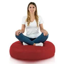 Nowoczesna Biała Poducha Okrągła Nylon – Świetna do domu i ogrodu