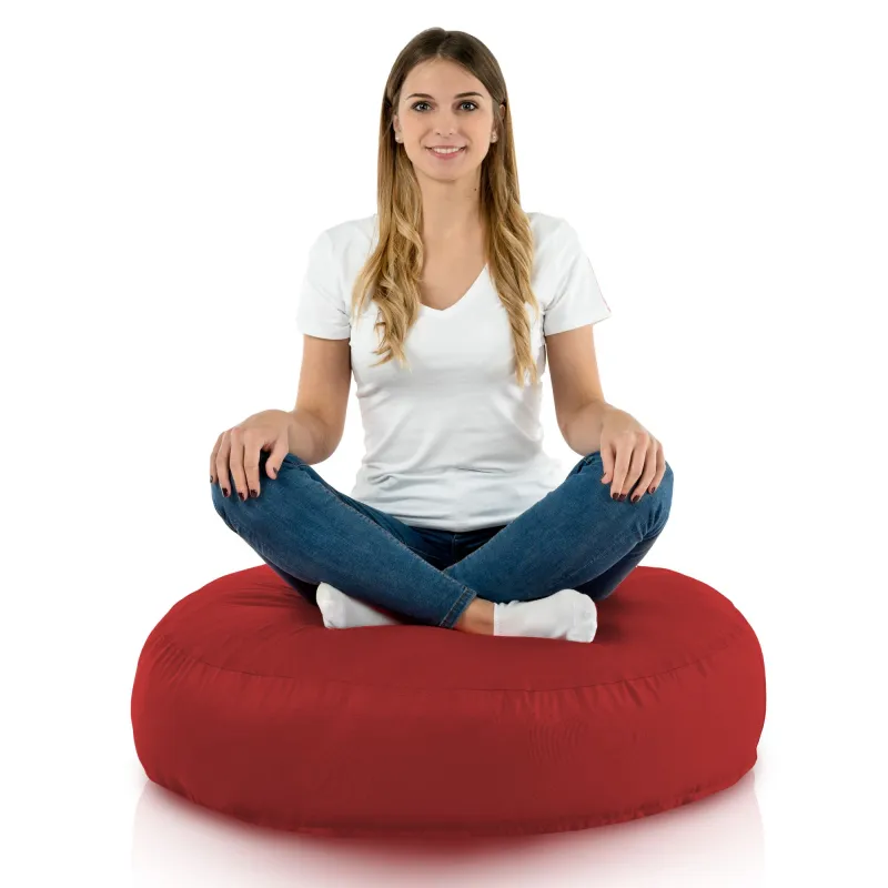 Nowoczesna Biała Poducha Okrągła Nylon – Świetna do domu i ogrodu