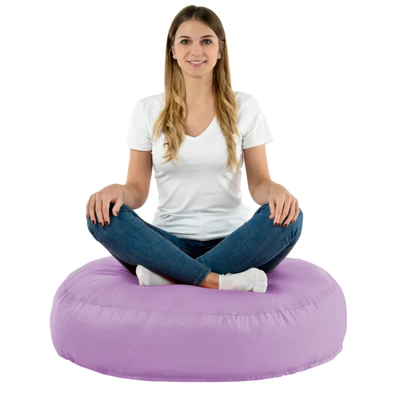 Nowoczesna Biała Poducha Okrągła Nylon – Świetna do domu i ogrodu