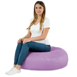 Nowoczesna Biała Poducha Okrągła Nylon – Świetna do domu i ogrodu