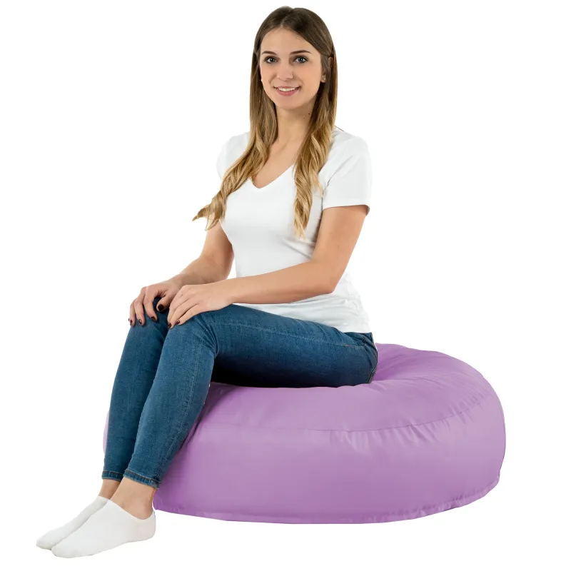 Nowoczesna Biała Poducha Okrągła Nylon – Świetna do domu i ogrodu