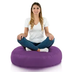 Nowoczesna Biała Poducha Okrągła Nylon – Świetna do domu i ogrodu