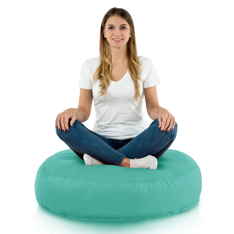 Nowoczesna Biała Poducha Okrągła Nylon – Świetna do domu i ogrodu