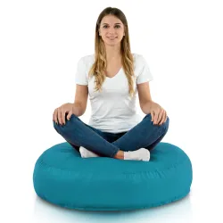 Nowoczesna Biała Poducha Okrągła Nylon – Świetna do domu i ogrodu