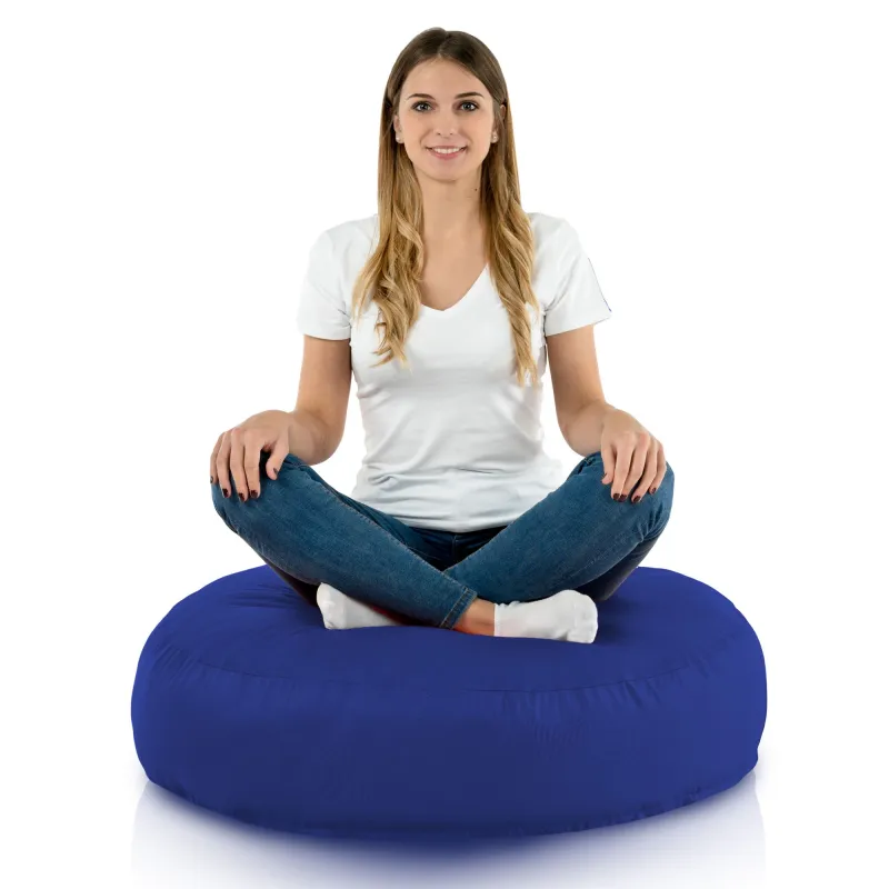 Nowoczesna Biała Poducha Okrągła Nylon – Świetna do domu i ogrodu