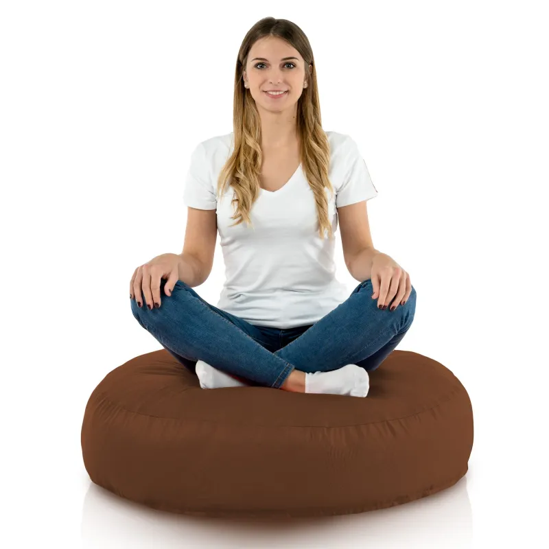 Nowoczesna Biała Poducha Okrągła Nylon – Świetna do domu i ogrodu