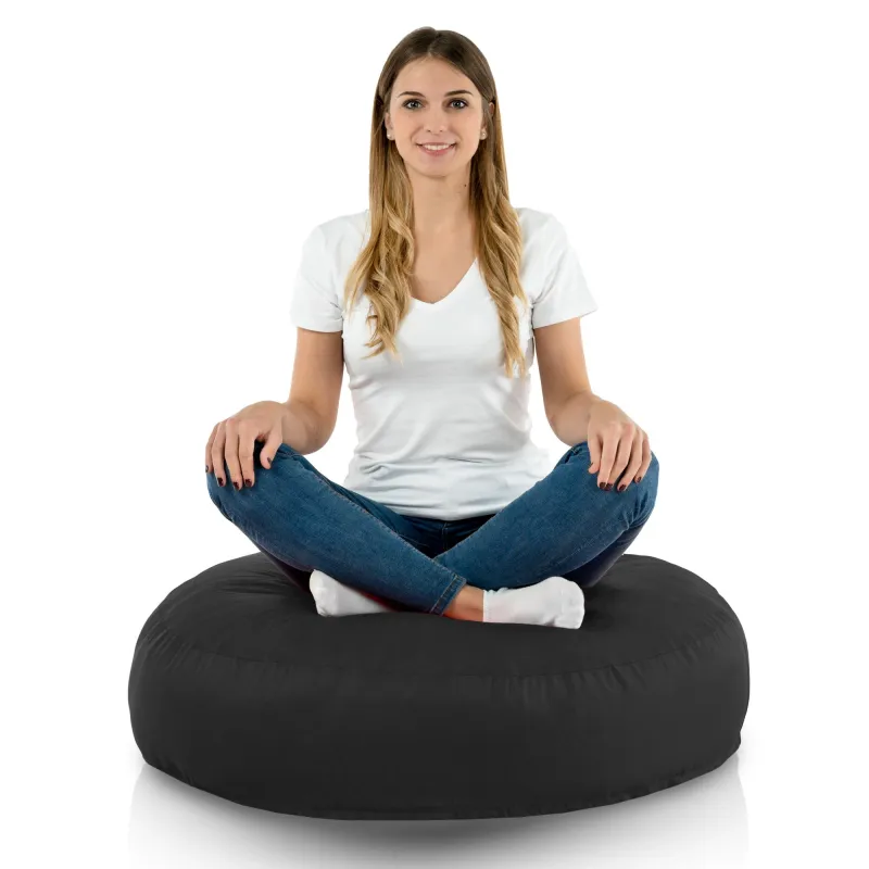 Nowoczesna Biała Poducha Okrągła Nylon – Świetna do domu i ogrodu