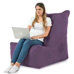 Perłowy fotel pufa sako z pluszu – jak wprowadzić lekkość i blask do salonu?