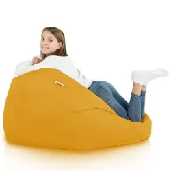 Nowoczesna Beżowa Pufa Worek Sako Dla Dziecka Nylon Outdoor – Idealna do relaksu