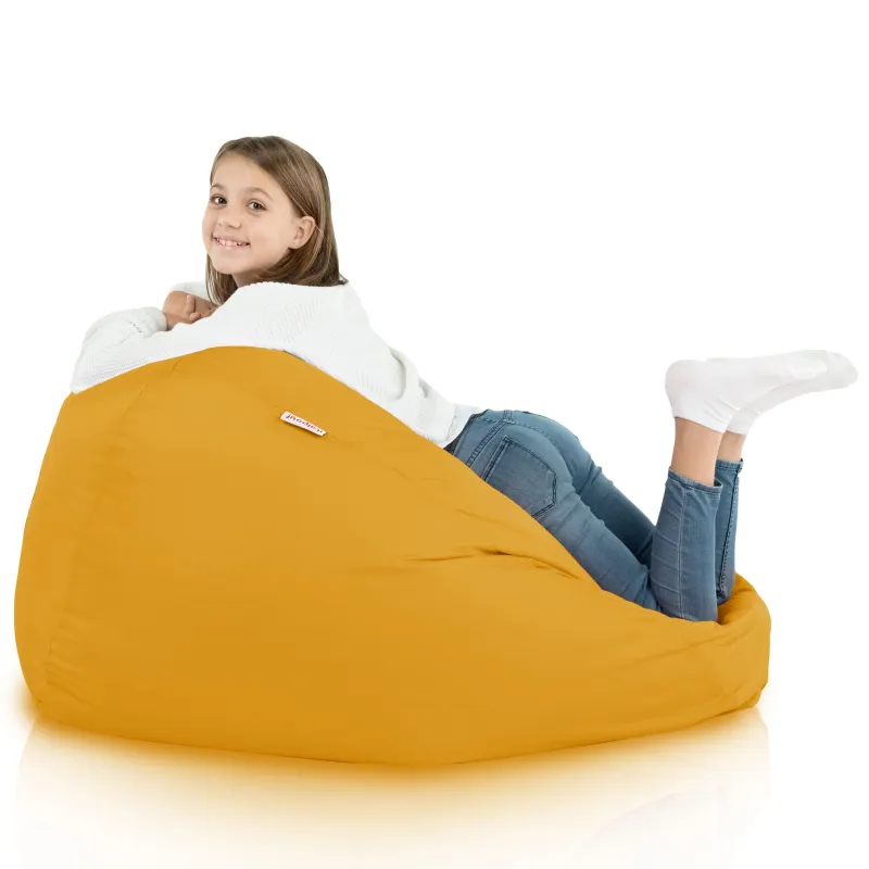 Nowoczesna Beżowa Pufa Worek Sako Dla Dziecka Nylon Outdoor – Idealna do relaksu