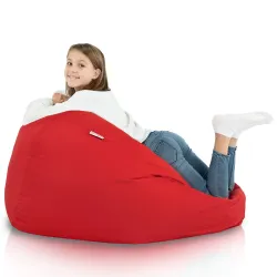 Nowoczesna Beżowa Pufa Worek Sako Dla Dziecka Nylon Outdoor – Idealna do relaksu