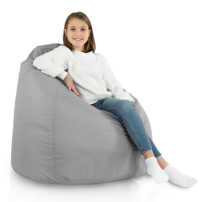 Nowoczesna Beżowa Pufa Worek Sako Dla Dziecka Nylon Outdoor – Idealna do relaksu