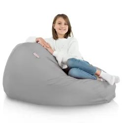 Nowoczesna Beżowa Pufa Worek Sako Dla Dziecka Nylon Outdoor – Idealna do relaksu