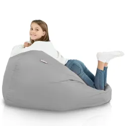 Nowoczesna Beżowa Pufa Worek Sako Dla Dziecka Nylon Outdoor – Idealna do relaksu