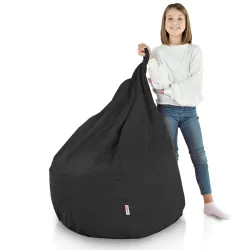 Nowoczesna Beżowa Pufa Worek Sako Dla Dziecka Nylon Outdoor – Idealna do relaksu