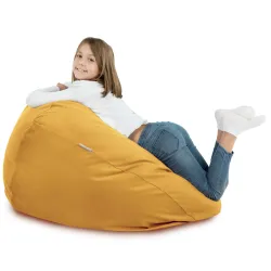 Ergonomiczna Beżowa Pufa Worek Sako Dla Dzieci Plusz – Z wysokiej jakości materiałów