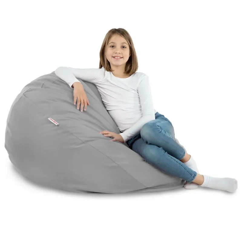 Ergonomiczna Beżowa Pufa Worek Sako Dla Dzieci Plusz – Z wysokiej jakości materiałów