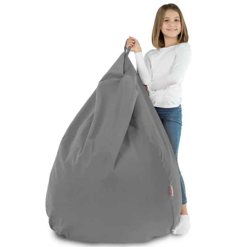 Ergonomiczna Beżowa Pufa Worek Sako Dla Dzieci Plusz – Z wysokiej jakości materiałów