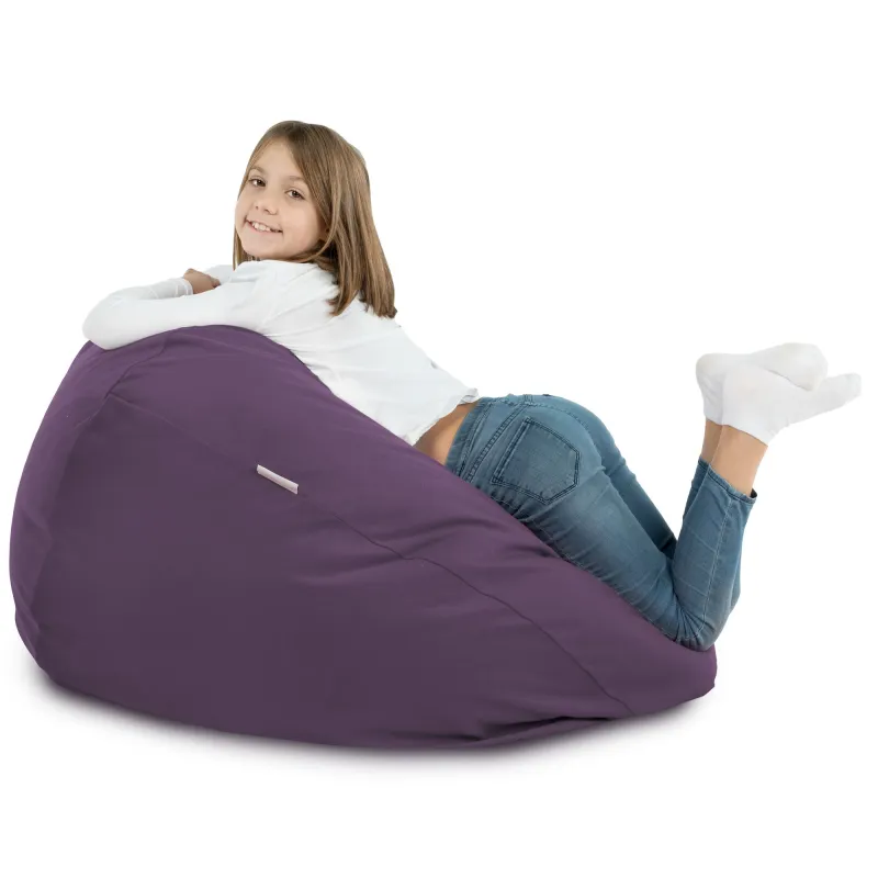 Ergonomiczna Beżowa Pufa Worek Sako Dla Dzieci Plusz – Z wysokiej jakości materiałów