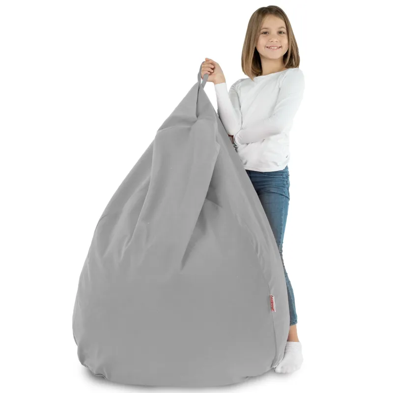 Ergonomiczna Beżowa Pufa Worek Sako Dla Dzieci Plusz – Z wysokiej jakości materiałów
