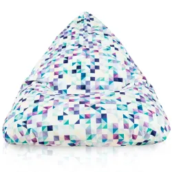 Ergonomiczna Łaciaty Pufa Sako Bermudy – Łatwa do przenoszenia