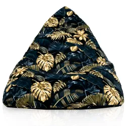 Ergonomiczna Łaciaty Pufa Sako Bermudy – Łatwa do przenoszenia