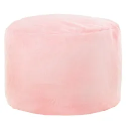 Pufa Okrągła Walec - Futerko Yeti