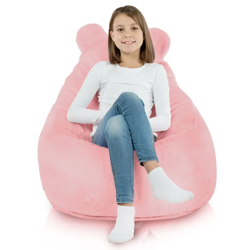 Szary fotel pufa Teddy Yeti – przytulność i styl w jednym