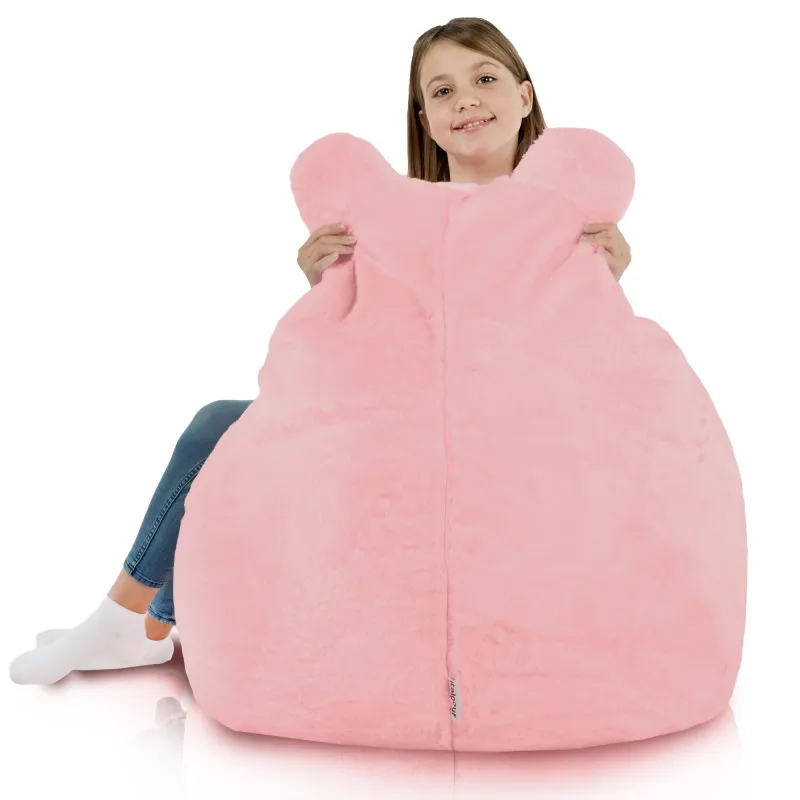 Szary fotel pufa Teddy Yeti – przytulność i styl w jednym