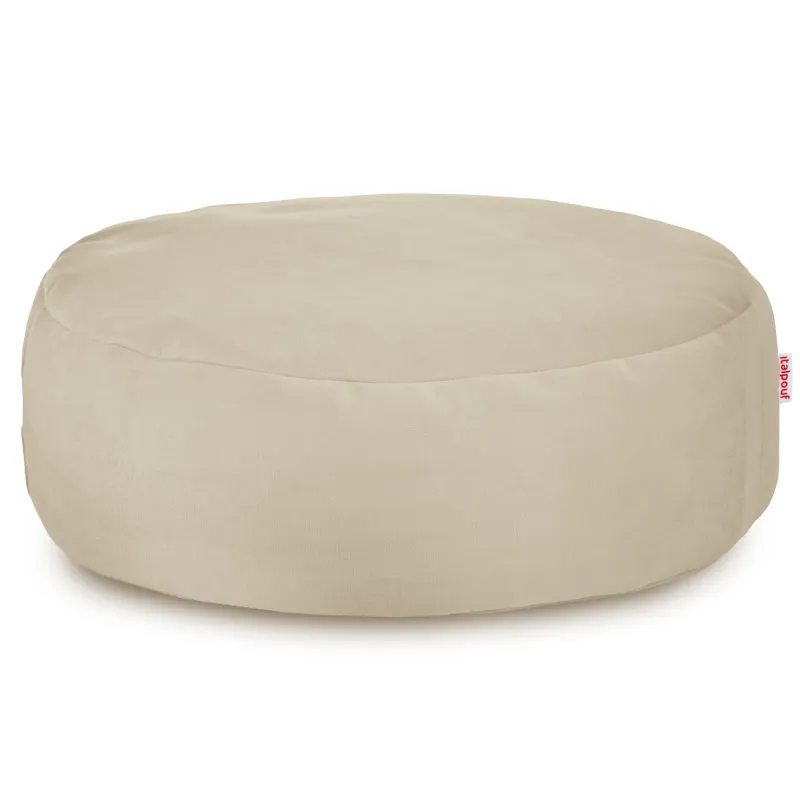 Perłowy Podnóżek Puf Plusz