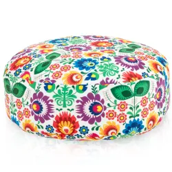 Pufa Podnóżek Okrągły - Premium Prints