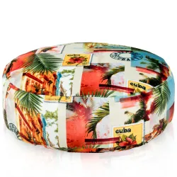 Pufa Podnóżek Okrągły - Premium Prints