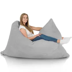 Lekka Szary Yeti Futrzana Poducha Do Siedzenia – Łatwa do przenoszenia