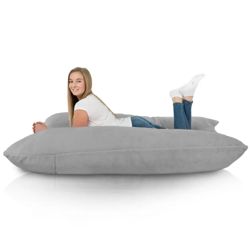 Lekka Szary Yeti Futrzana Poducha Do Siedzenia – Łatwa do przenoszenia