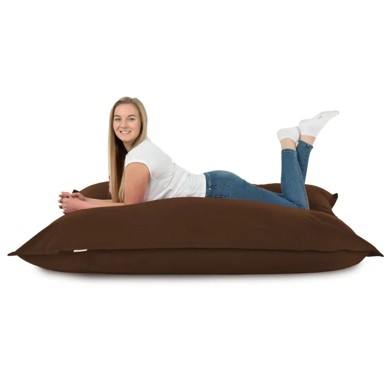 Luksusowa Beżowa Poducha XL Do Leżenia Plusz – Łatwa do przenoszenia