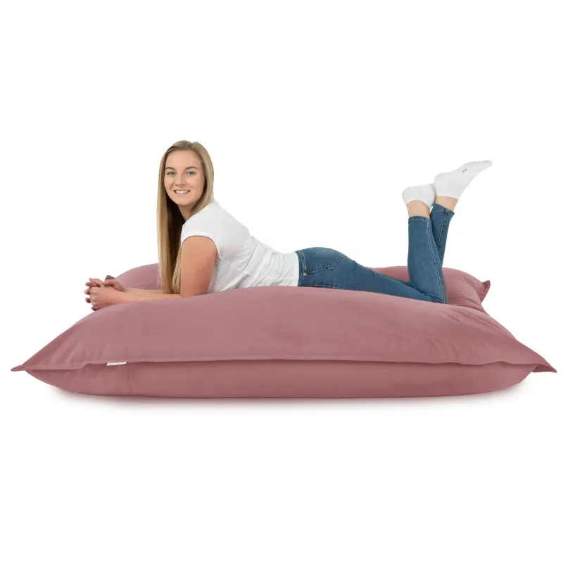 Luksusowa Beżowa Poducha XL Do Leżenia Plusz – Łatwa do przenoszenia